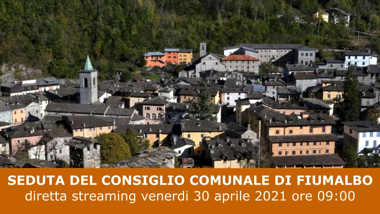 SEDUTA DEL CONSIGLIO COMUNALE DI FIUMALBO  diretta streaming venerdi 30 aprile  | SPORTCULTURA.TV