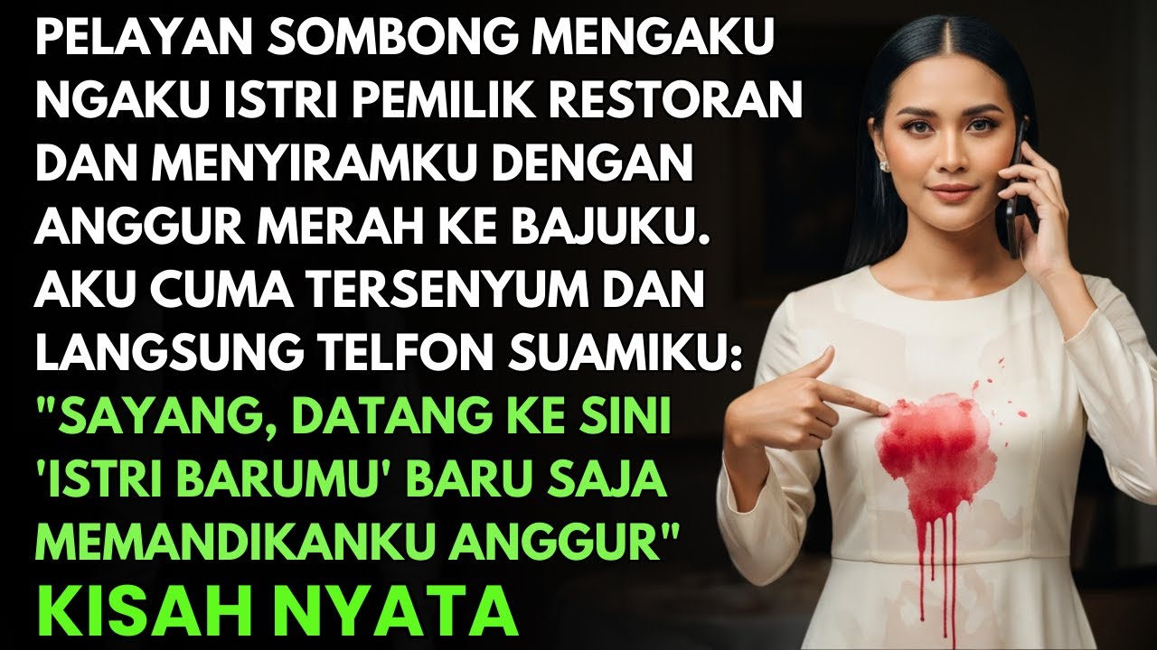 PELAYAN SOMBONG MENYIRAM ANGGUR KE BAJUKU NGAKU PEMILIK RESTO - DIA TAK TAU AKU YANG PEMILIK UTAMA..