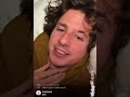 Charlie Puth Instagram Live | January 2, 2022