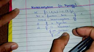Lec-17: Homeomorphism in topological space | lecture in urdu/hindi