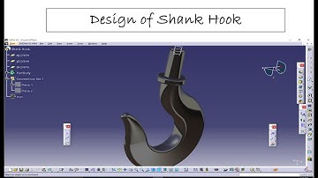 Design of Hook in Catia V5 | Shank Hook| Industrial hook