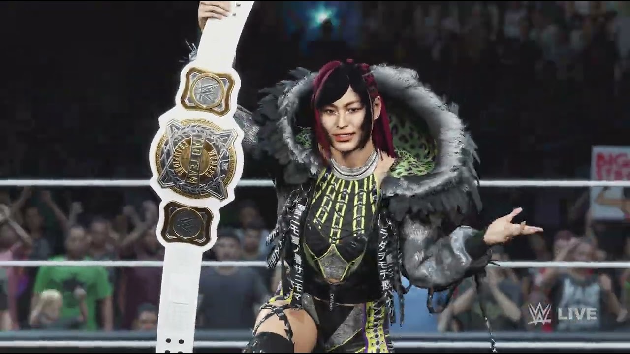 WWE 2K25-Raquel Rodriguez Vs Iyo Sky Vs Kairi Sane