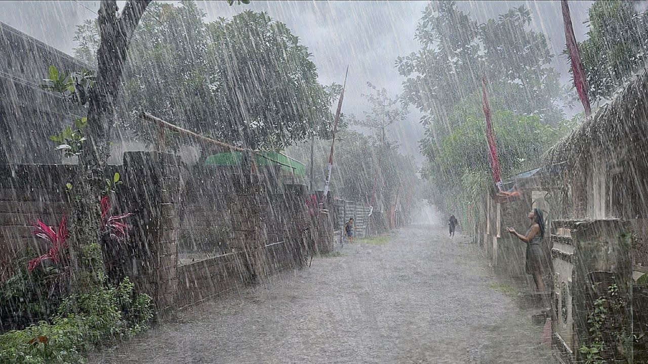 The biggest rainstorm in history in my village, the strong winds and lightning brought blessings