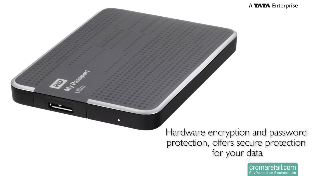 WD My Passport Ultra WDBZFP0010 1 TB External Hard Drive ...