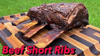 Beef Short Ribs Smoked in the Pit Barrel Cooker