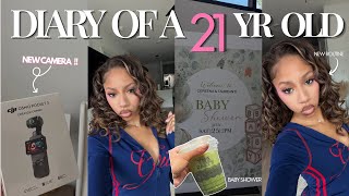 DIARY OF A 21 YR OLD GIRL🎀 NEW CAMERAAAA + Twin Lunch Date + Baby shower + Match🍵& MORE