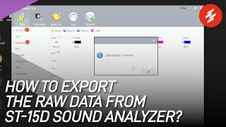 ST15D Sound Analyzer: How to export the raw data from ST-15D device?
