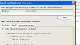 Disabling ACT!'s Outlook Sync