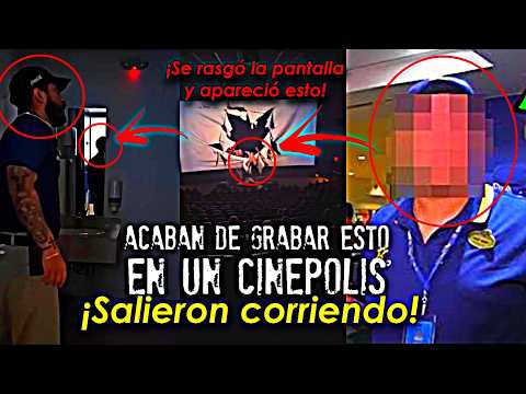 ¡Acaban de grabar esto en un Cinépolis! Se rompió la pantalla y salió esto