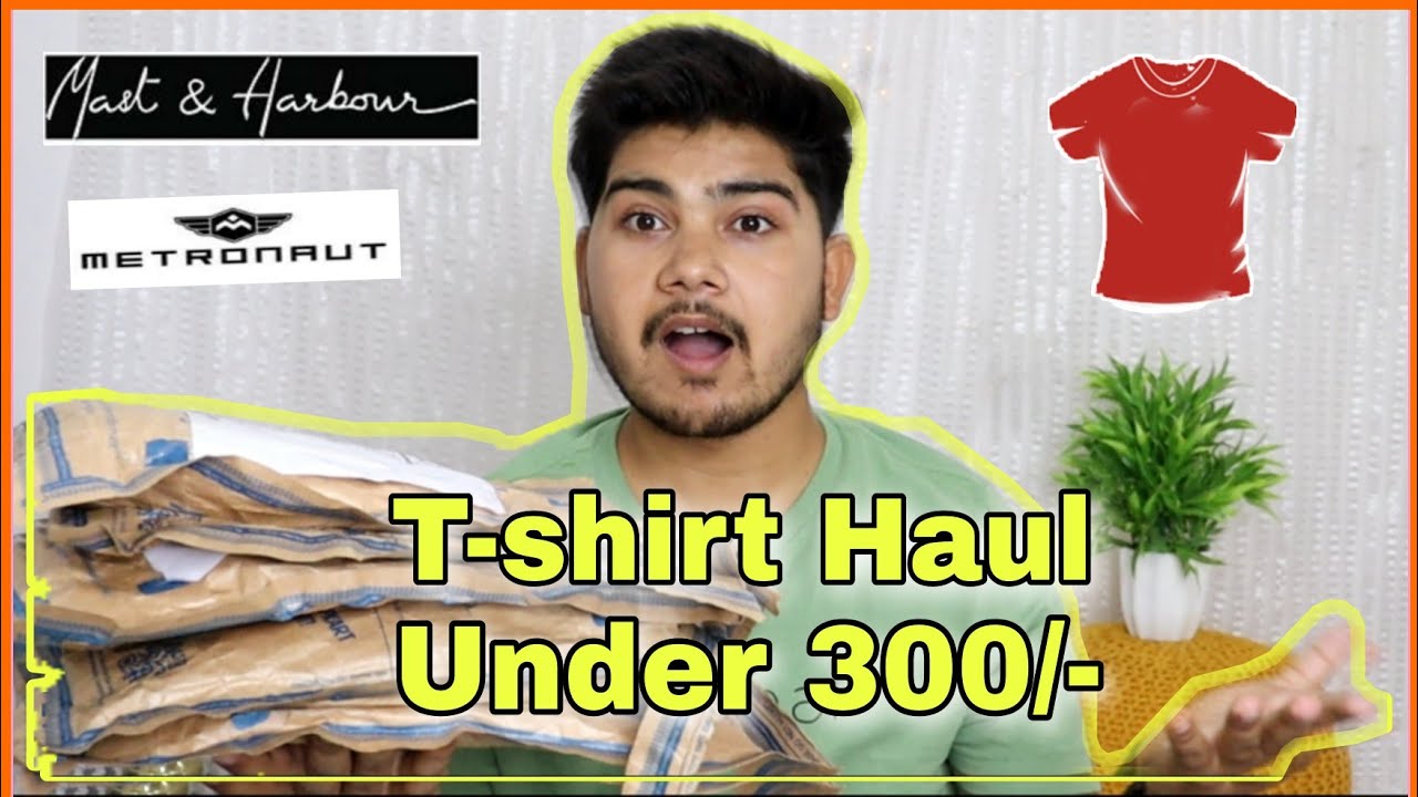 5 BEST TSHIRT UNDER 300\FLIPKART TSHIRT HAUL UNDER BUDGET FOR MEN