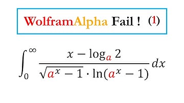Wolfram Alpha Fails (1) Logarithm Integral !