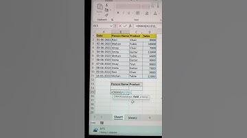 Find Maximum Sales Of Employee Using DMAX Function 🔥 | Excel Function 😎 #shorts #excel #bytetech