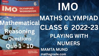 Maths Olympiad Class 6 Chapter 3 |Maths Olympiad class 6 question paper 2022 |Mamta Mund |Mathsgrade screenshot 5