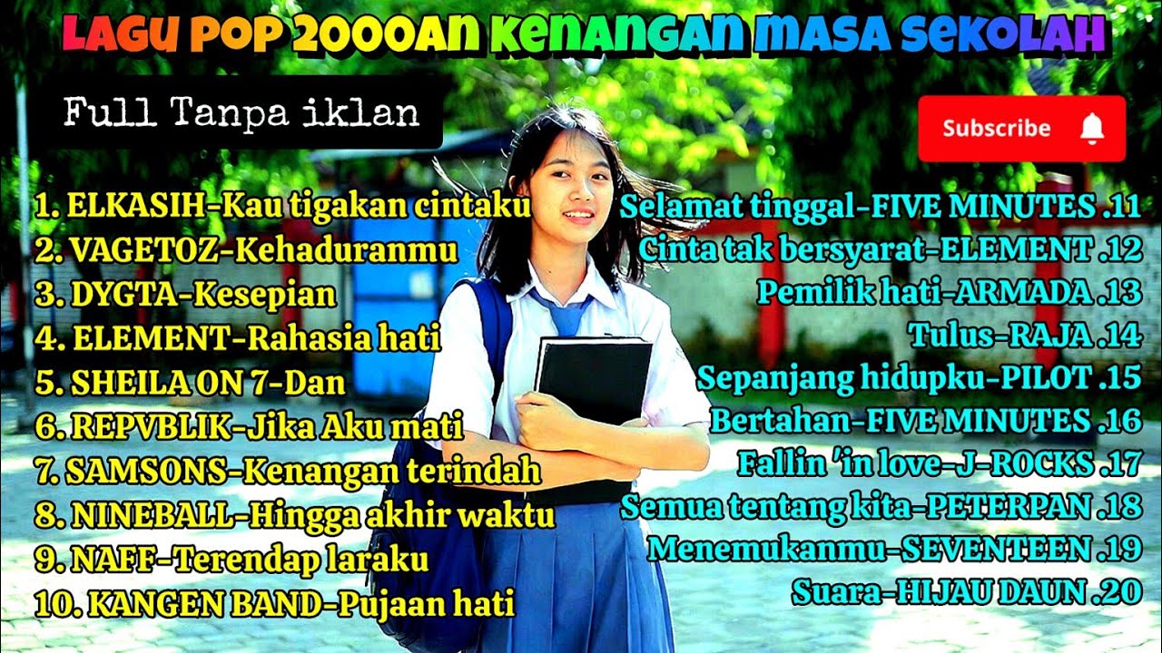 🎶 Kompilasi playlist Lagu Hits Indonesia 2000-an – Versi Akustik Santai || Nostalgia masa SMA