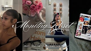 MONTHLY RESET: 30 Day Soft Challenge + Pilates+ Sunday Reset + Wash Day & New Hair + more screenshot 5
