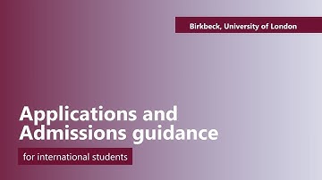 Applying to study at Birkbeck, University of London?