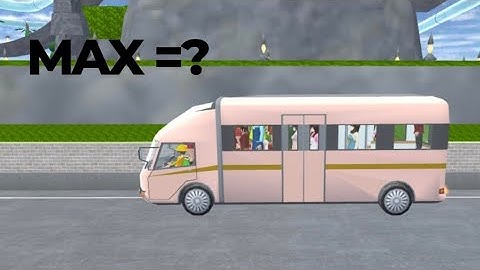 How many people can a campervan carry? || Sakura school simulator ||