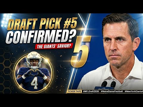 WATCH: The Giants Are TRAPPED at Pick #5! (2026 NFL Draft Nightmare) #nfl