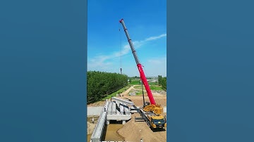 Process of lifting canal bridge- Good tools and machinery make work easy