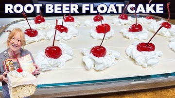 ROOT BEER FLOAT CAKE Made Easy with Box Cake Mix