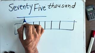 How to write 75,000 | 75,000 spelling in Hindi and English | Hindi