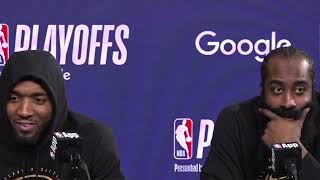 Harden & Mitchell PostGame Interview | Toronto Raptors vs Cleveland Cavaliers
