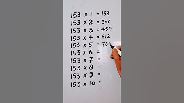 write the Table of 153 in 23 second only..#maths #hack #mathshack ‎@study_care0 