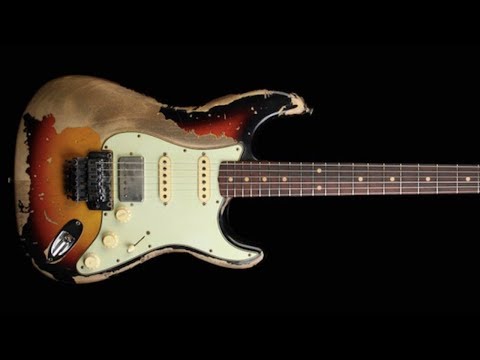 a minor blues shuffle | guitar backing jam track