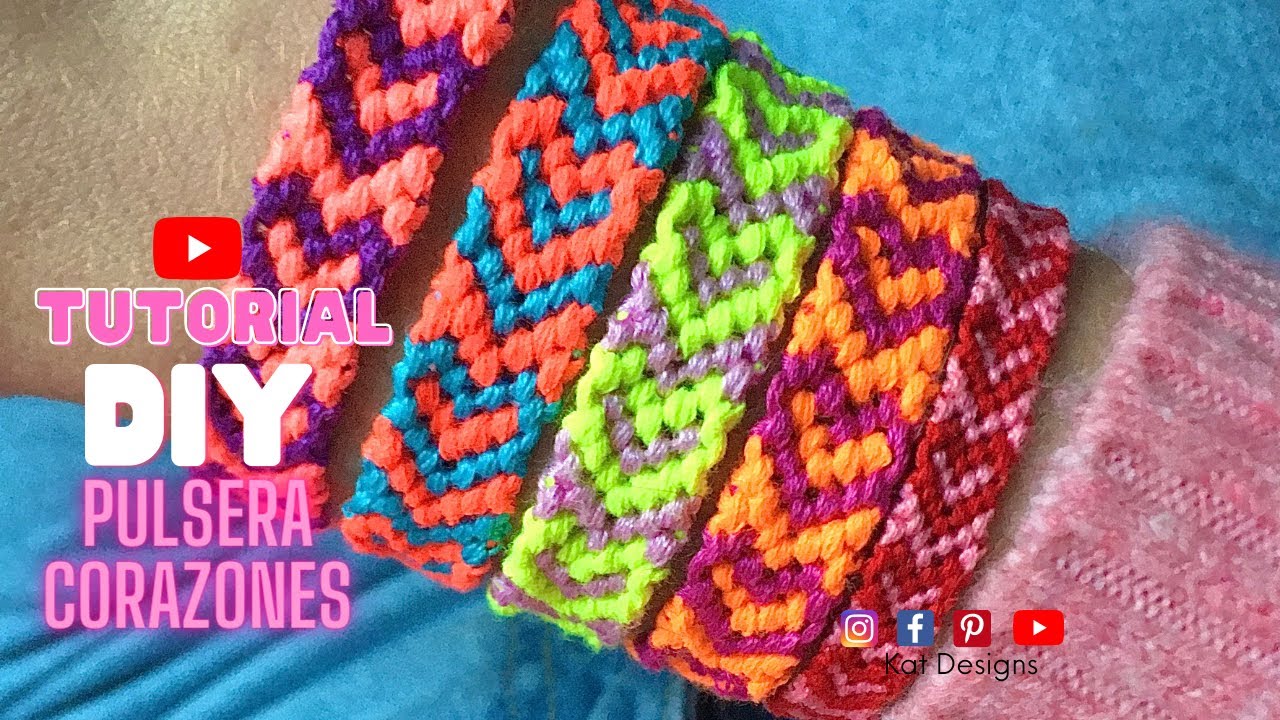 DIY Pulsera Corazones / DIY Easy Valentine's Day Heart Bracelet tutorial