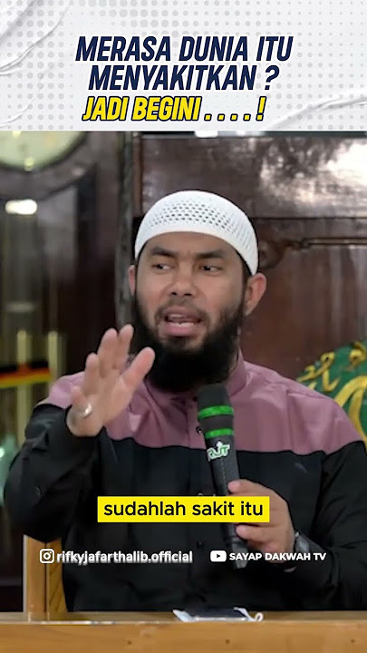 MERASA DUNIA ITU MENYAKITKAN !! PERHATIKAN #shorts #rifkyjafarthalib #sayapdakwahtv #fyp