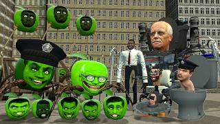 SAKADUNG APPLE FAMILY vs ALL SKIBIDI TOILET BOSSES! Who Wins? — Garry’s Mod