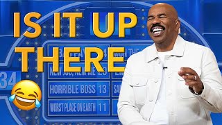 Is it up there????? 😱🤯🤣 | #SteveHarvey #familyfeudafrica