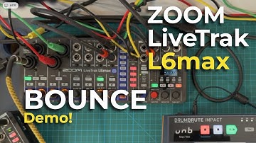 DEMO: Zoom Livetrak L6max BOUNCE | Opnemen | Overdubben