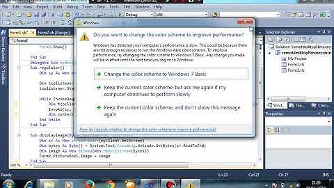 Remote Desktop and Mouse Control Server Part 2 VB.NET