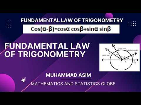  Fundamental Law of Trigonometry |Trigonometric Identities |Mathematics Statistics Globe |