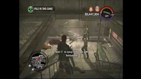 Saints Row 2 Walkthrough-Sons Of Samedi-Mission 2-File In The Cake