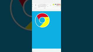 How To Draw Google Chrome in MS Paint. #tricks #computereducation
