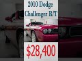 2010 dodge challenger rt shorts