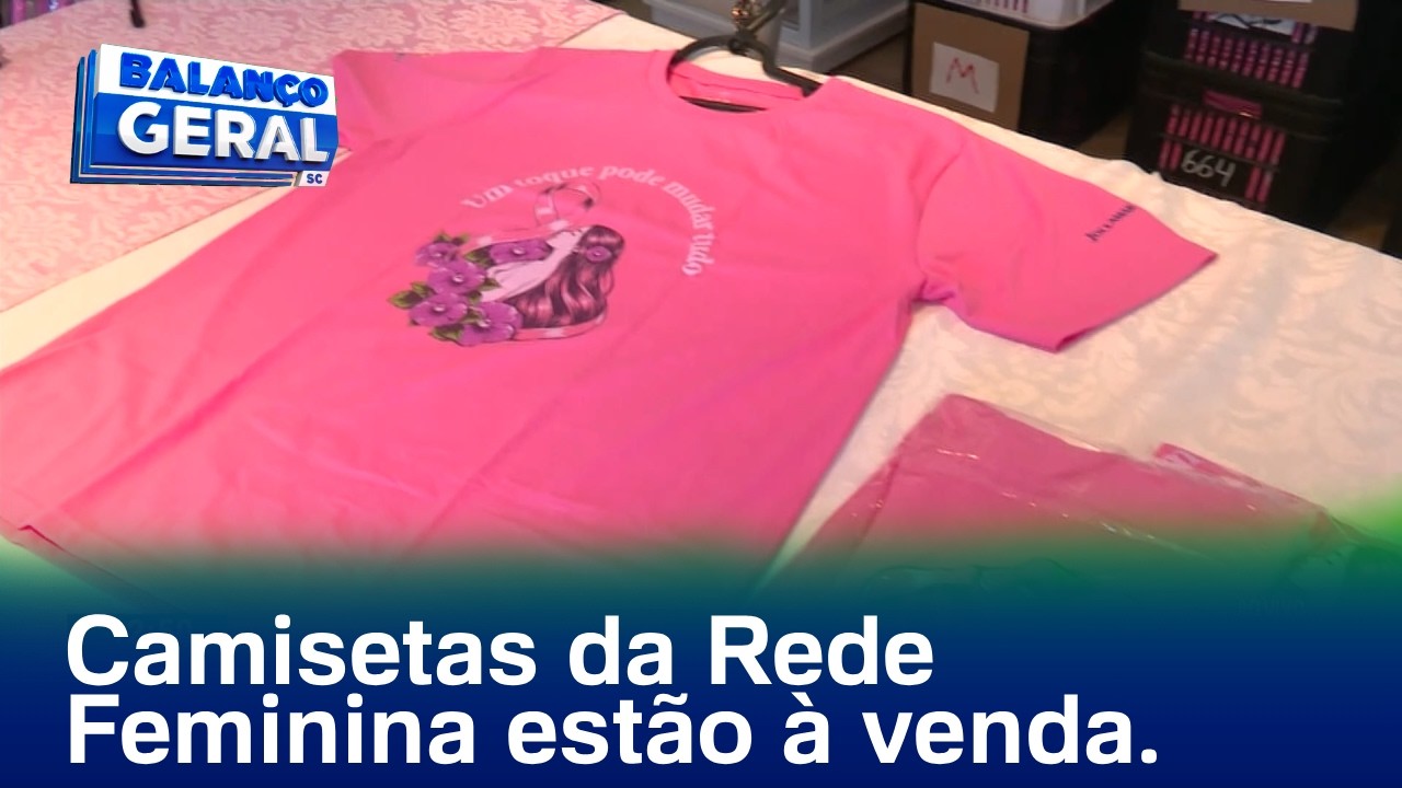 Blumenau: Camisetas da Rede Feminina de Combate ao Câncer já estão disponíveis para venda