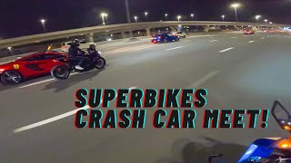 When Superbikes crash a car meet in Dubai