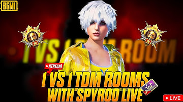 1v1 TDM CHALLENGE | 1v1 STREAK MATCHES | BGMI LIVE CUSTOM ROOMS|#bgmi #bgmilive #1v1 #tdm #customs