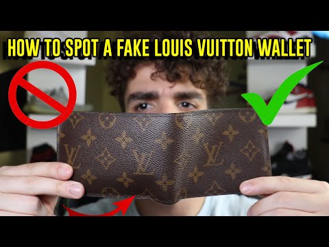 HOW TO TELL REAL VS FAKE LOUIS VUITTON MENS WALLET 