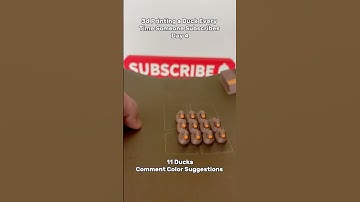 3d Printing a Duck for Every Subscriber Day 4