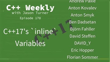 C++ Weekly - Ep 170 - C++17