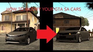 how to modify cars in gta SA #car #gaming #grande #corolla  #gta