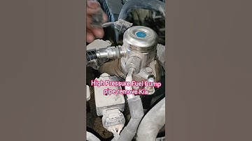 High Pressure Fuel Pump pipe remove Kia