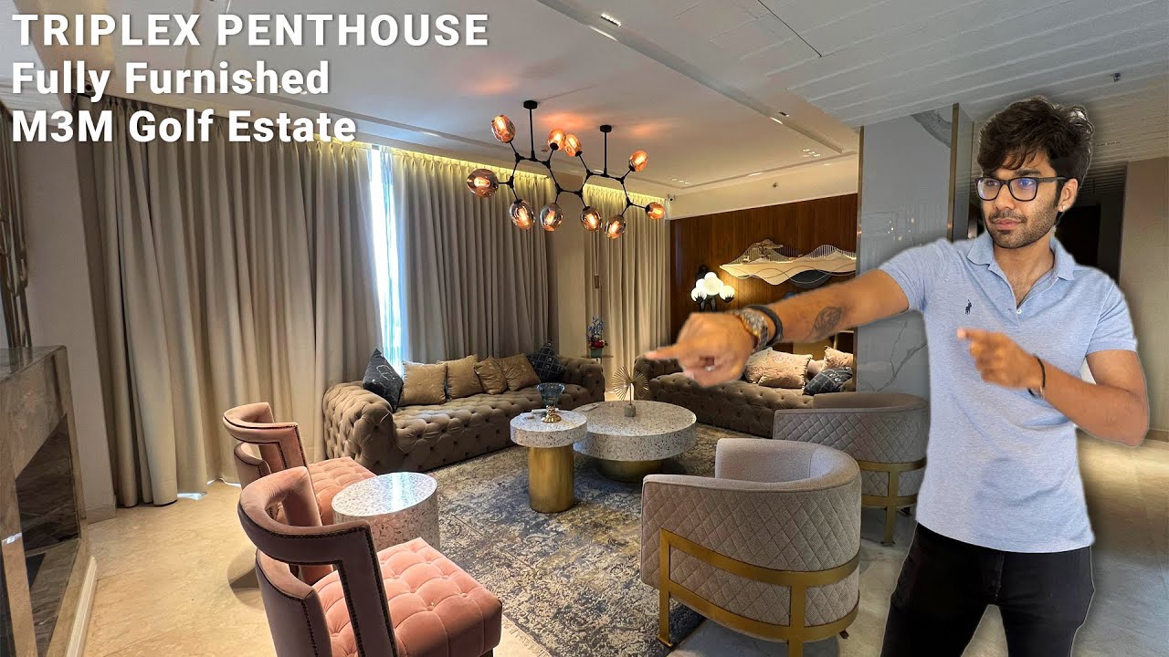 Photo inspiration: Exclusive Fully Furnished Triplex Penthouse For Sale In M3M Golf Photo Inspiration