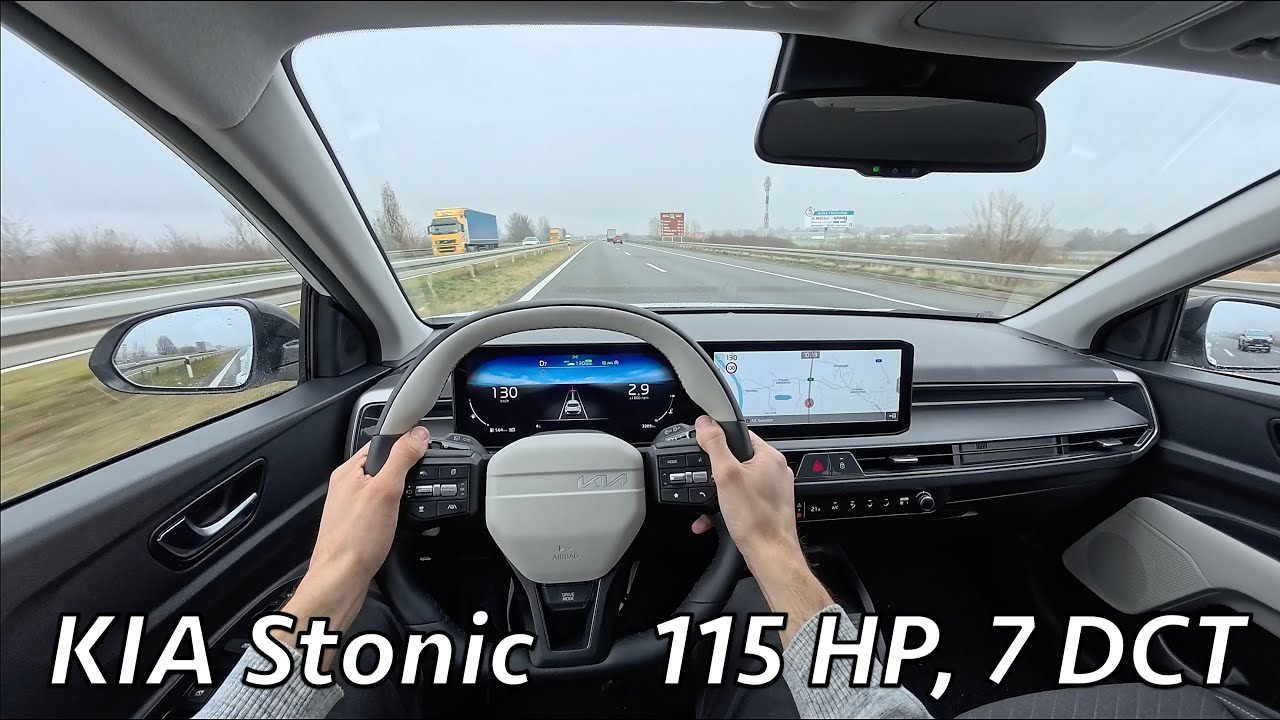 KIA Stonic 2026 POV Test drive (1.0 T-GDi 115 HP, 7 DCT, Mild Hybrid)