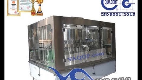 [Việt An] Video Máy chiết rót đóng chai VA-CGF3000 công suất 3000 chai 500ml/h