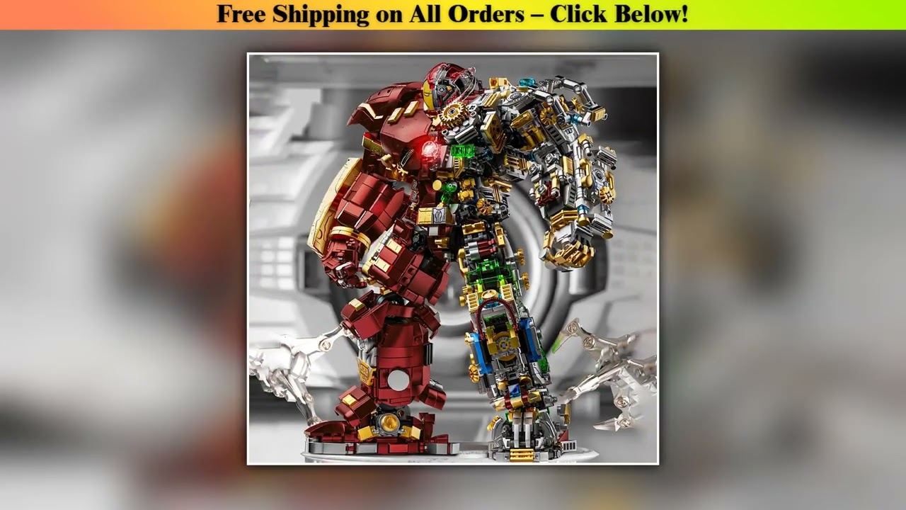 2700+pcs Iron Heroes Blocks Action Figures Mark Building Sets Buster Mech DIY Brick Collectible